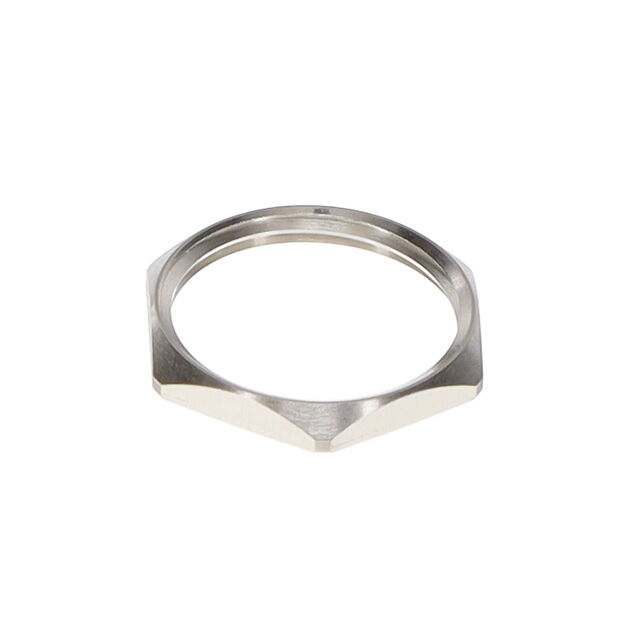 CONN HEX NUT M14 SILVER