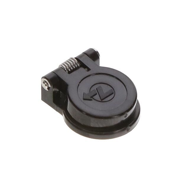 CAP SPRING LOADED DUST CAP BLK