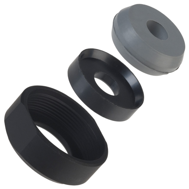 CONN STRAIN RELIEF 16 BLACK