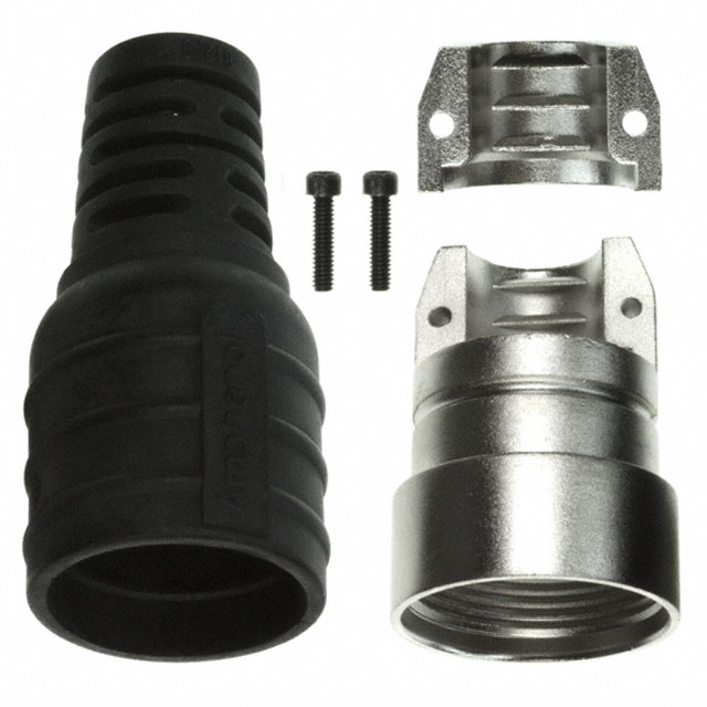 CONN BOOT BLACK 12.5MM DIAM