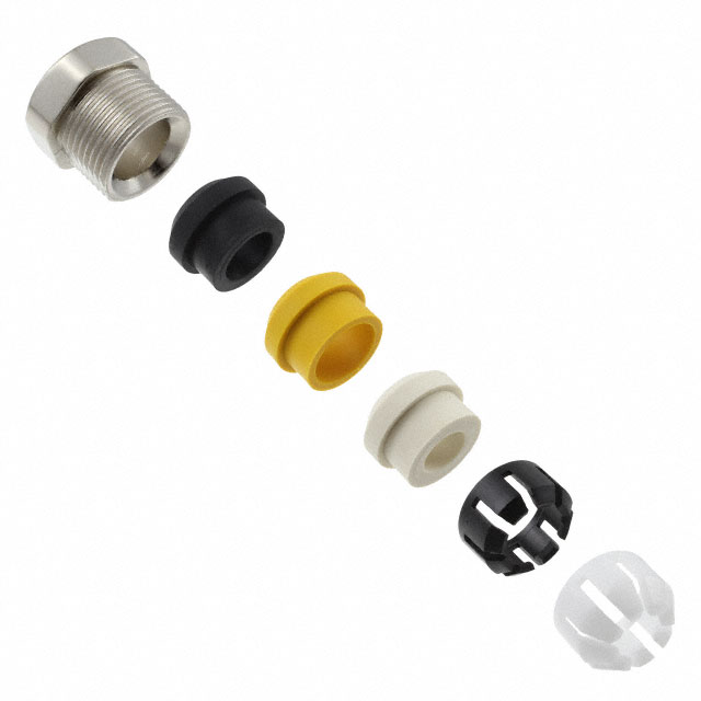 CONN CABLE GLAND SET BLK/WHT/YLW
