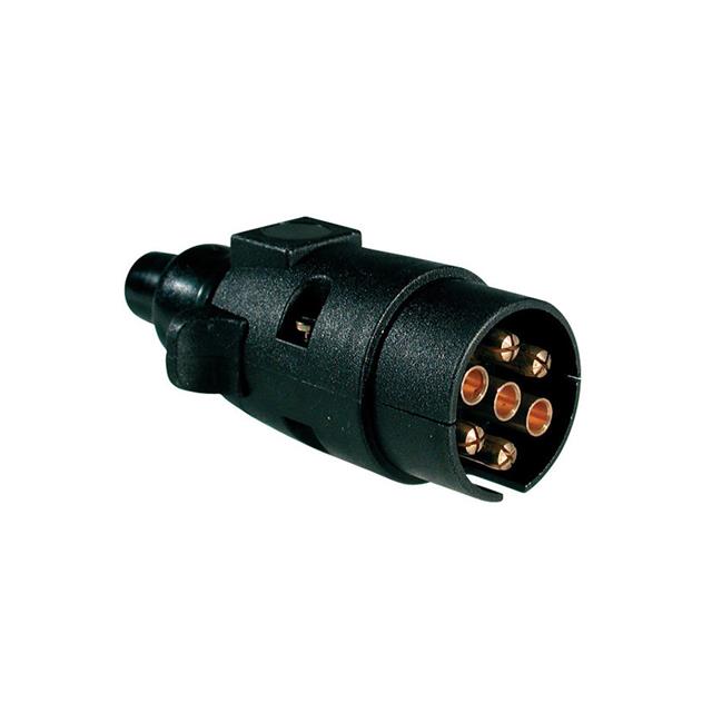 CONN CIRC PLUG 7POS NICKEL SCREW