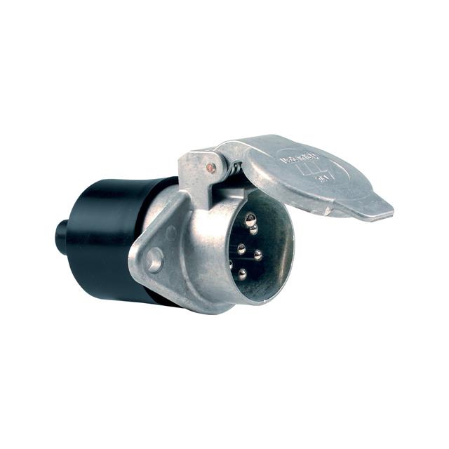 CONN RCPT MALE 7POS NICKEL SLDR