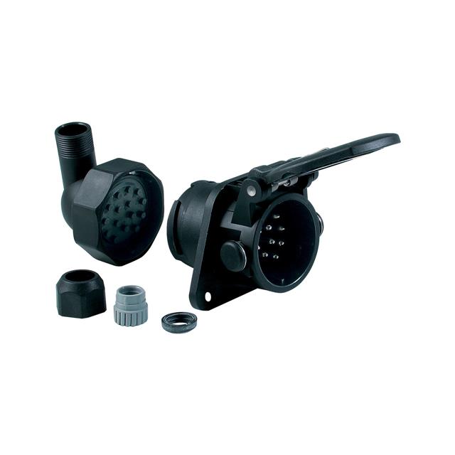CONN RCPT MALE 15P NICKEL CRIMP