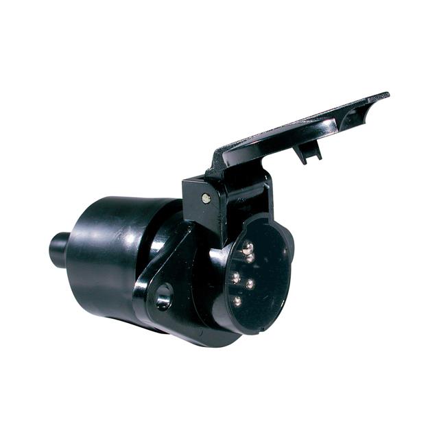 CONN RCPT MALE 7POS NICKEL SLDR