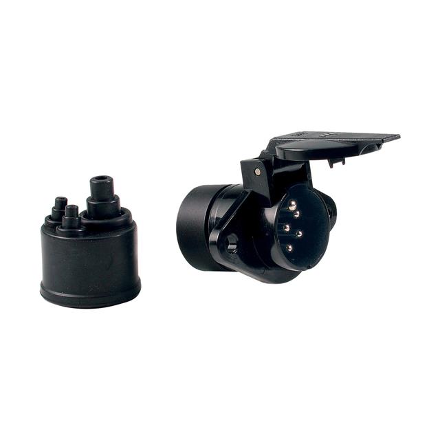 CONN RCPT MALE 7POS NICKEL SLDR