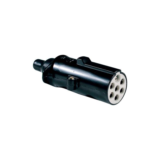 CONN CIRC PLUG 7POS NICKEL SCREW