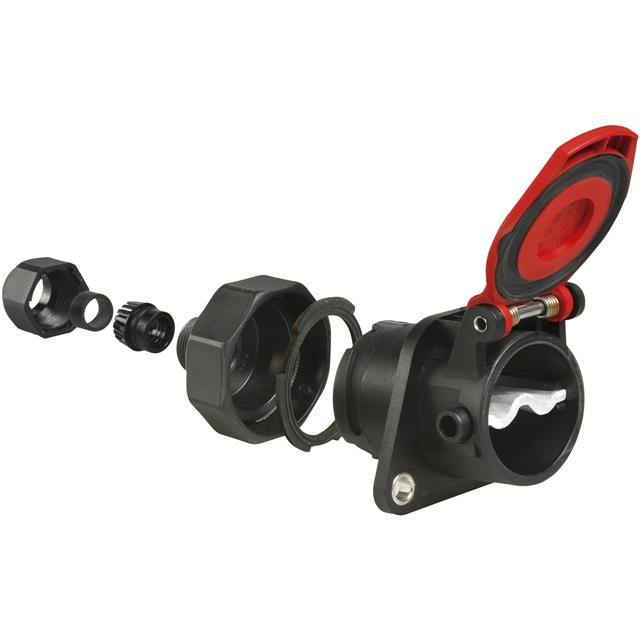 CONN RCPT MALE 1POS SILVER SLDR