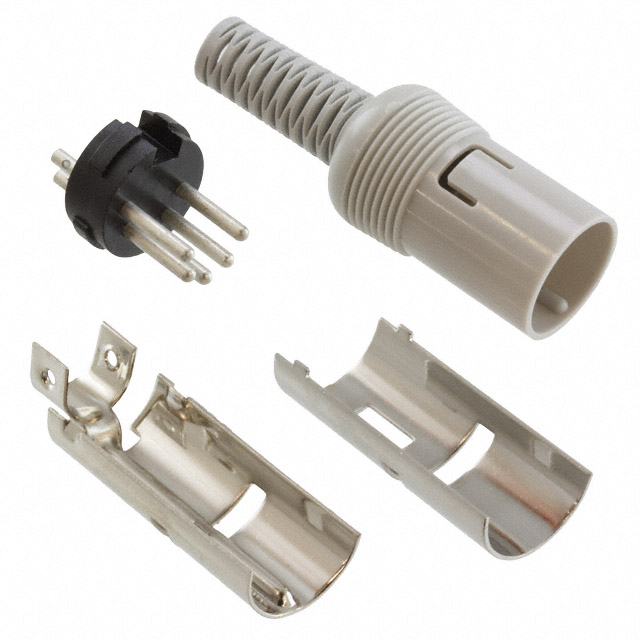 CONN PLUG MALE DIN 5POS SOLDER