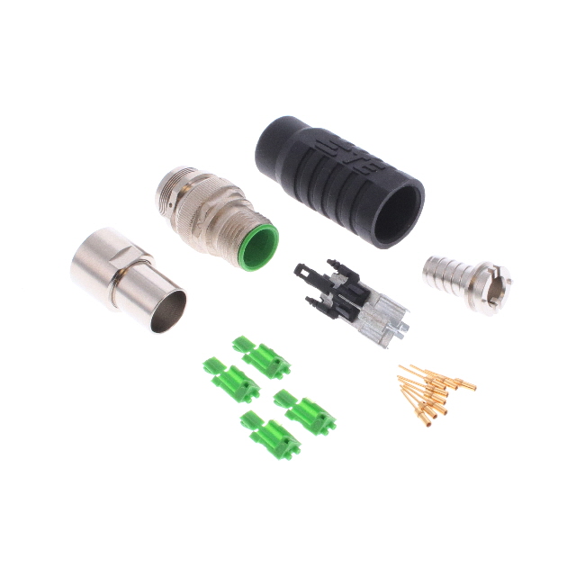CONN PLUG MALE 8POS GOLD CRIMP