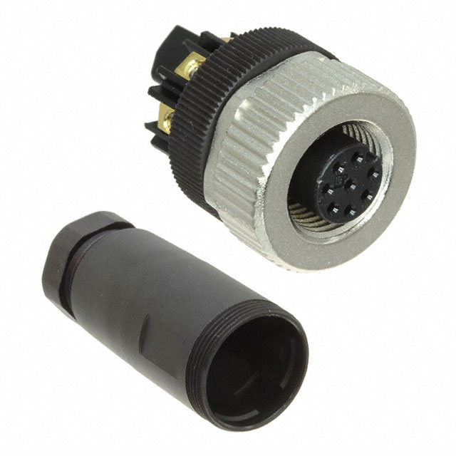 CONN PLUG FMALE 8POS GOLD SCREW