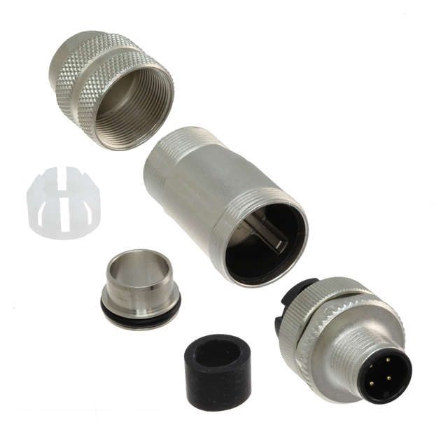 CONN RCPT MALE 4POS GOLD SCREW