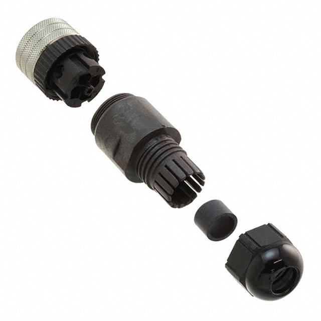 CONN PLUG FMALE 4POS GOLD SCREW