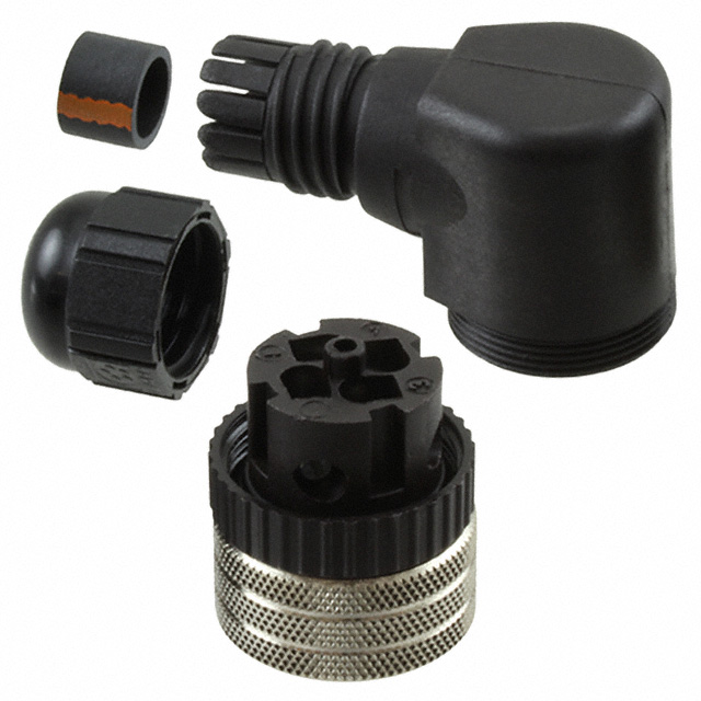 CONN PLUG FMALE 4P SILVER SCREW
