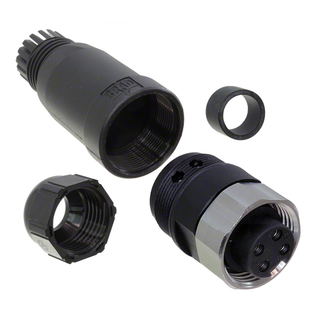 CONN PLUG FMALE 4POS GOLD SCREW