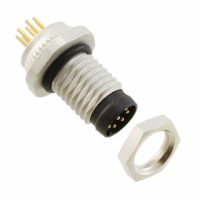 CONN PLUG MALE 8POS GOLD SOLDER