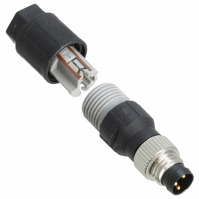 CONN PLUG MALE 3POS GOLD IDC
