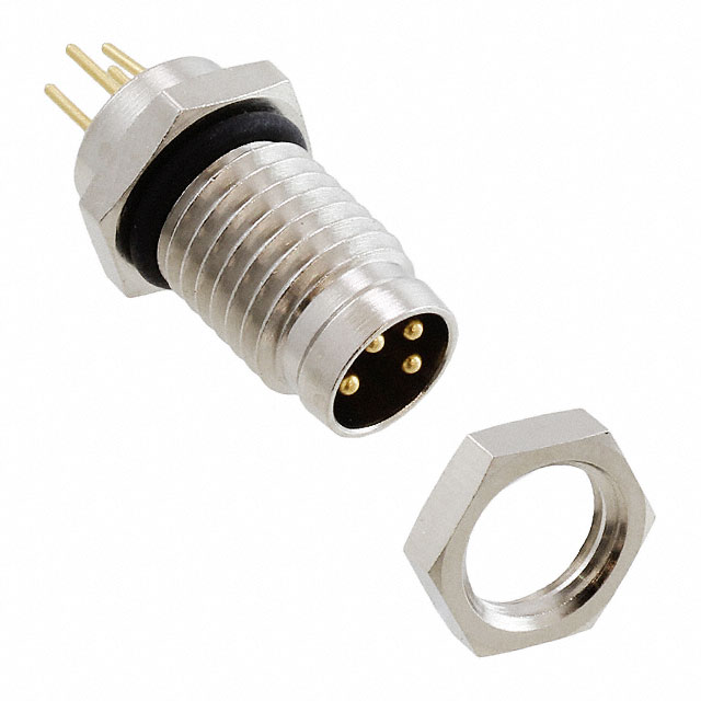 CONN PLUG MALE 4POS GOLD SOLDER