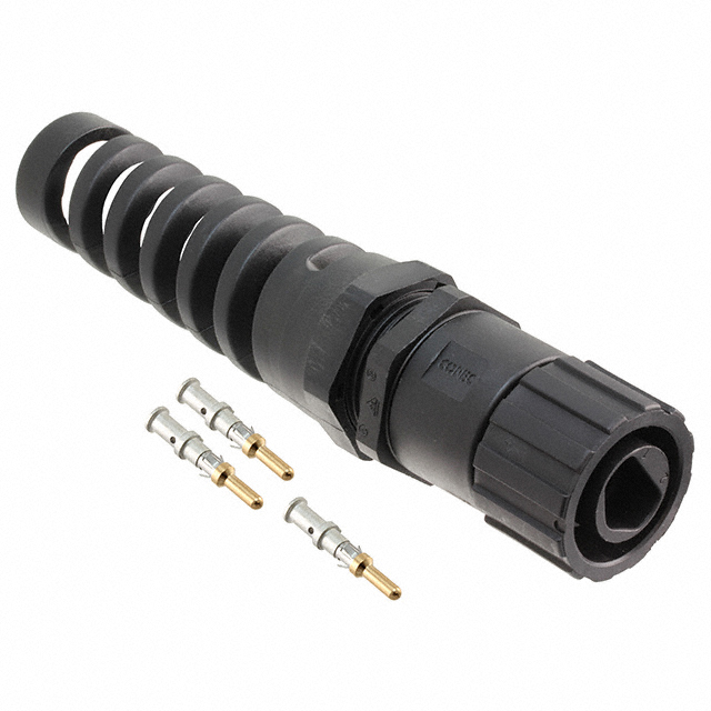 CONN PLUG MALE 3POS GOLD CRIMP