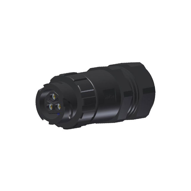 CONN RCPT FMALE 3POS GOLD CRIMP