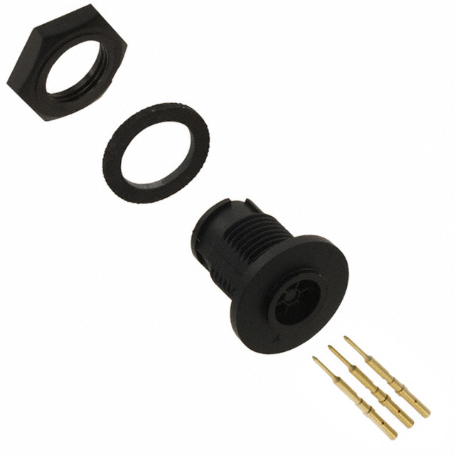 CONN RCPT MALE 3POS GOLD CRIMP