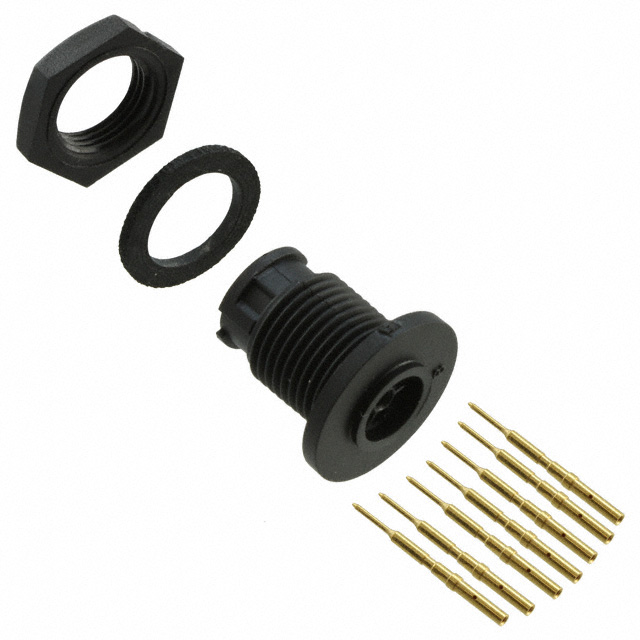 CONN RCPT MALE 7POS GOLD CRIMP
