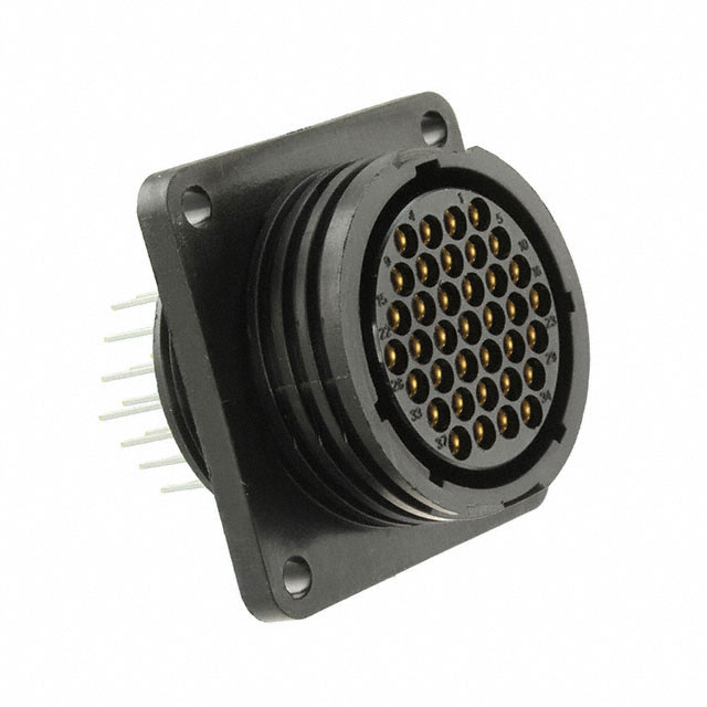 CONN RCPT FMALE 37POS GOLD SLDR