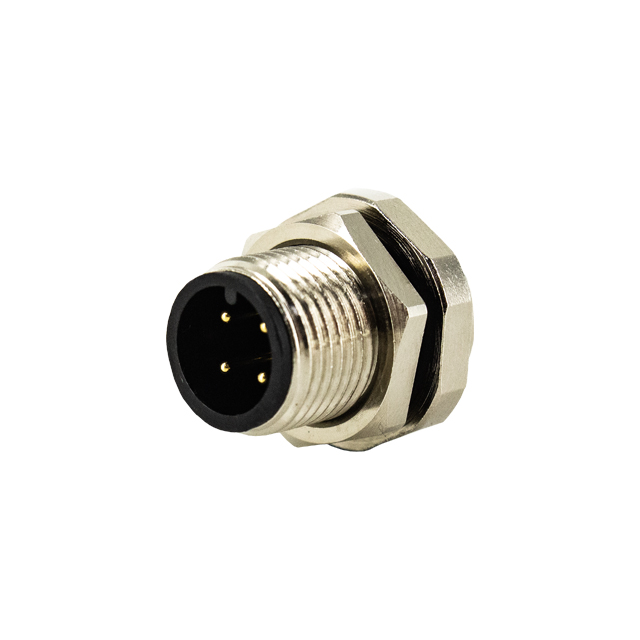 M12 A-CODE RECEPTACLE, 4PIN MALE