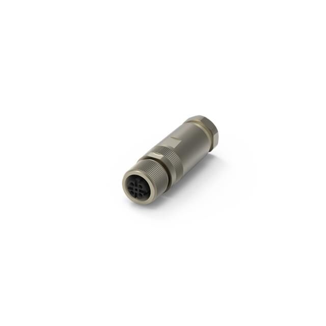 M12 D-CODE PLUG FOR CABLE, 4PIN