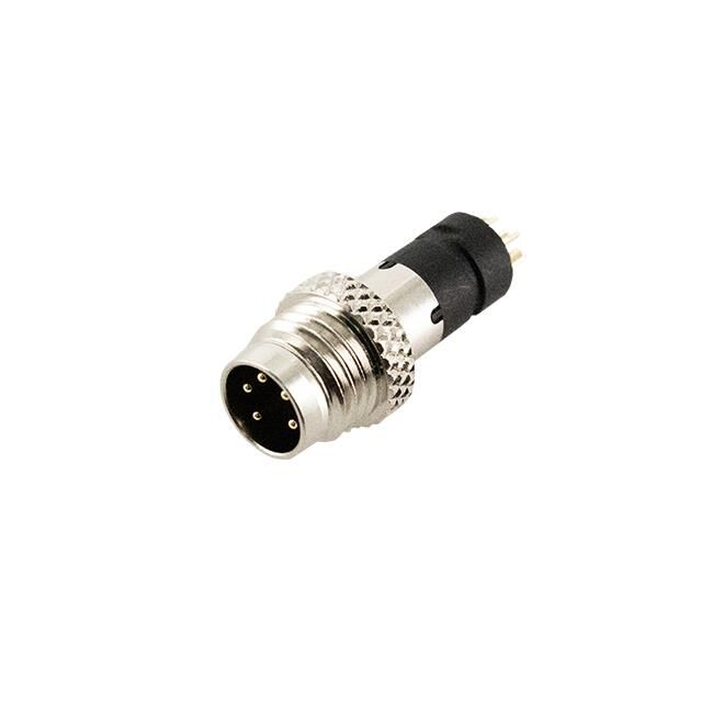 M8 A-CODE PLUG FOR CABLE, 5PIN M