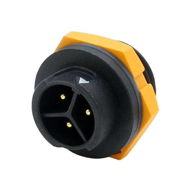 CONN RCPT MALE 3POS SOLDER CUP