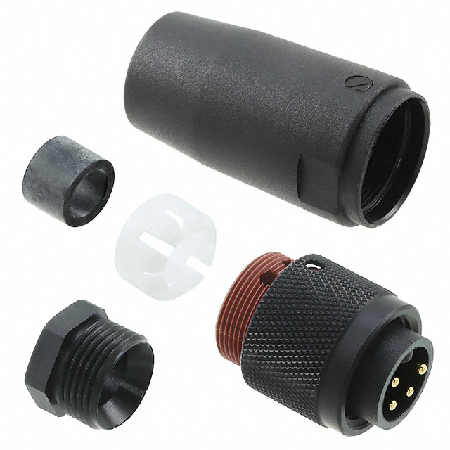CONN PLUG MALE 4POS GOLD SCREW