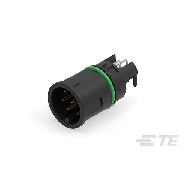 M12 MALE, A CODE,RA, 8P THR FRON