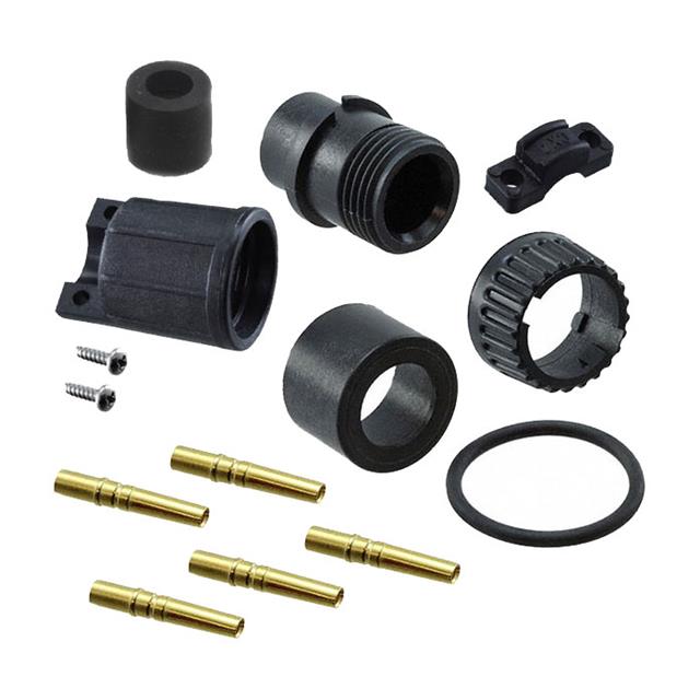 CONN PLUG MALE 5POS GOLD CRIMP
