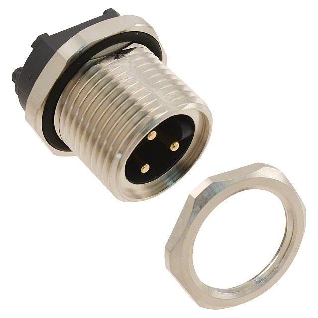 CONN RCPT MALE 3POS GOLD SOLDER