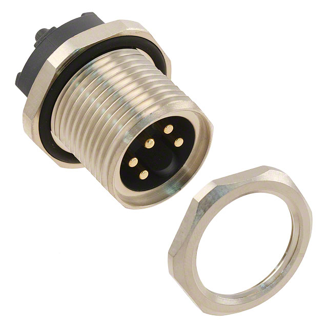 CONN RCPT MALE 5POS GOLD SOLDER