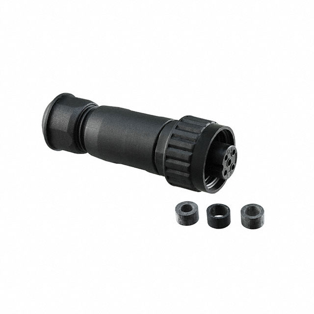 CONN PLUG FMALE 4P SILVER SCREW