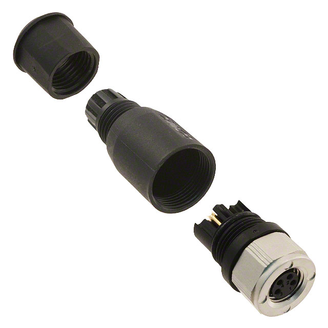 CONN PLUG FMALE 4P GOLD SLDR CUP