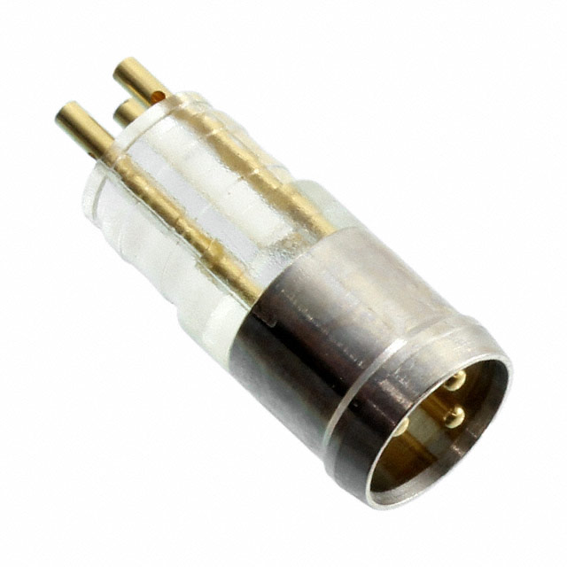 CONN PLUG MALE 3P GOLD SLDR CUP