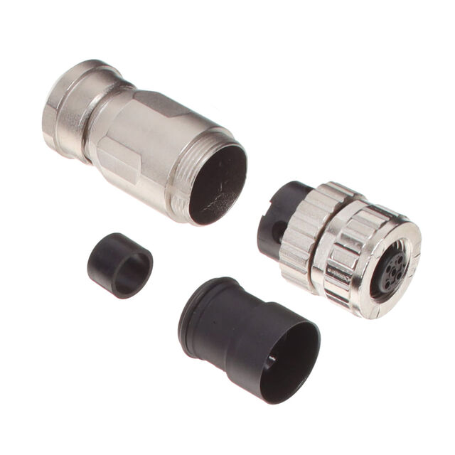 CONN PLUG FMALE 4POS GOLD SCREW