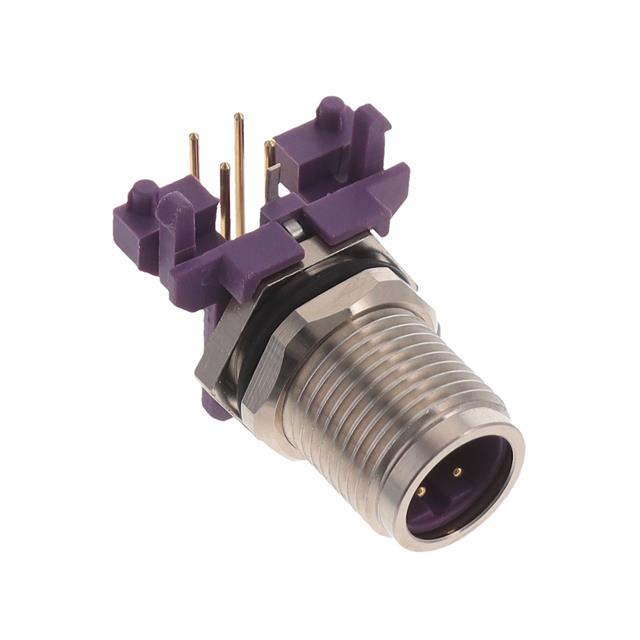 CONN RCPT MALE 4POS GOLD SOLDER