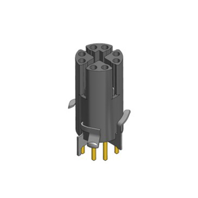 CONN FMALE INSERT 8P GOLD SOLDER