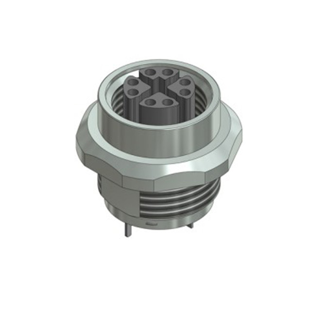 CONN PLUG FMALE 8POS GOLD SOLDER