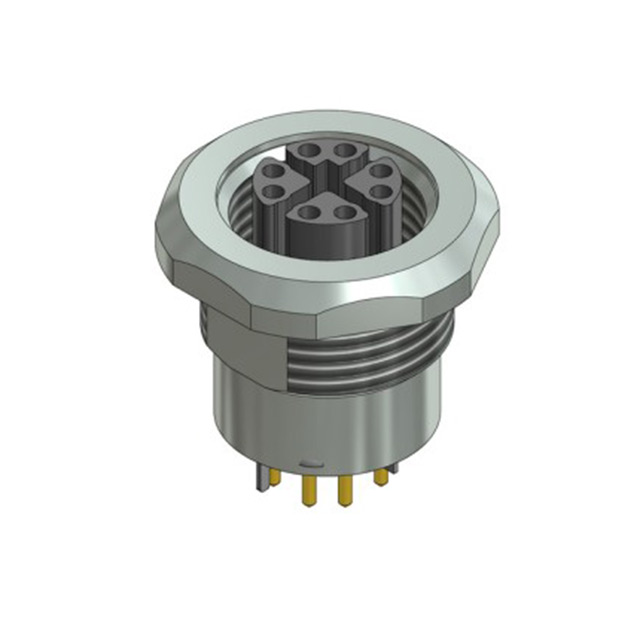 CONN PLUG FMALE 8POS GOLD SOLDER