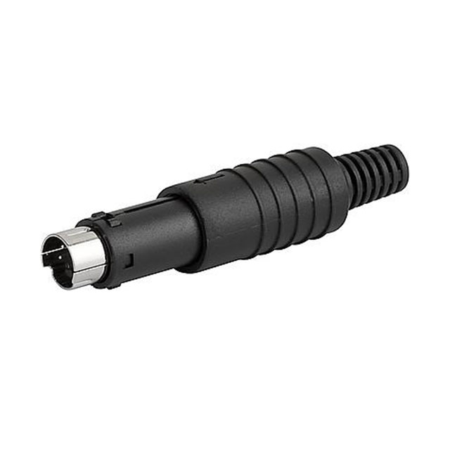CONN PLUG MALE DIN 4P SOLDER CUP