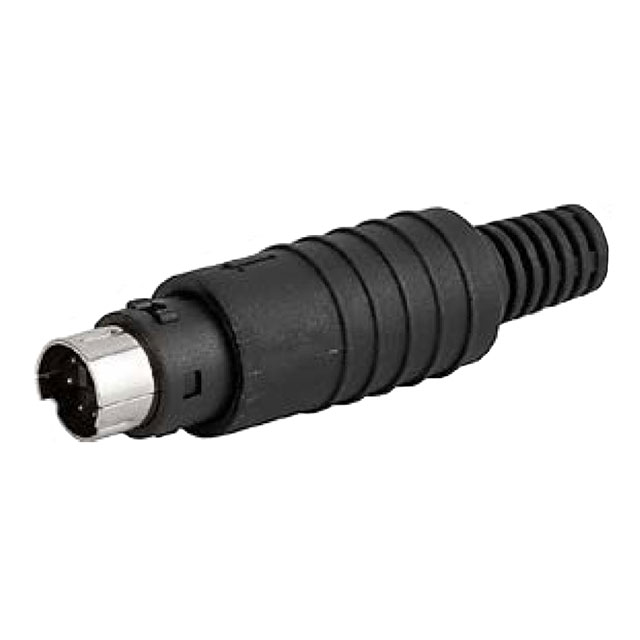 CONN PLUG MALE DIN 6P SOLDER CUP