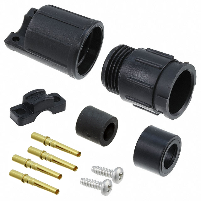 CONN RCPT MALE 4POS GOLD CRIMP