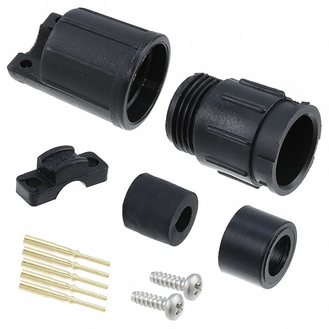 CONN RCPT MALE 5POS GOLD CRIMP