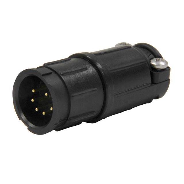 CONN RCPT MALE 7POS GOLD CRIMP