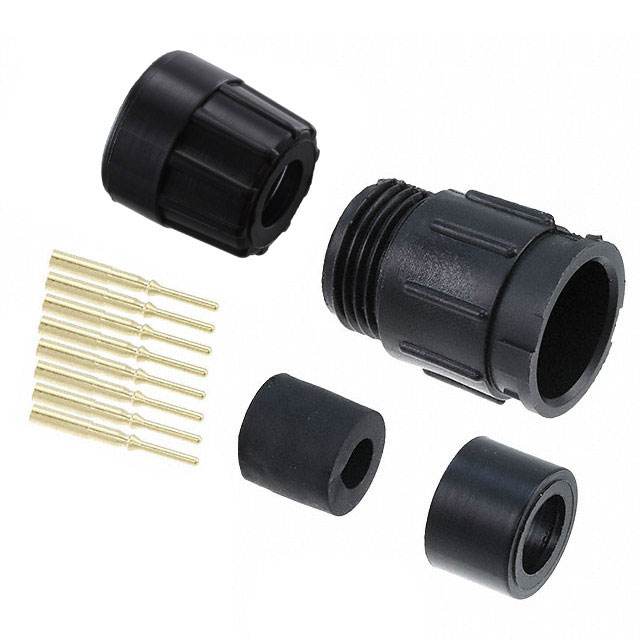 CONN RCPT MALE 8POS GOLD CRIMP